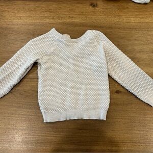H&M organic cotton baby crewneck bubble sweater unisex tan size 9-12 months